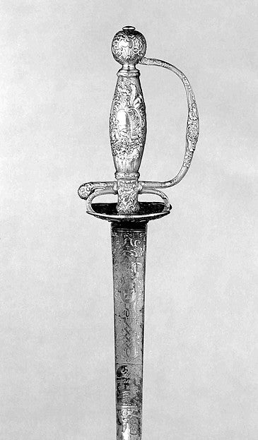 Smallsword hallmarked for 1736,  Poster Print Wall Art
