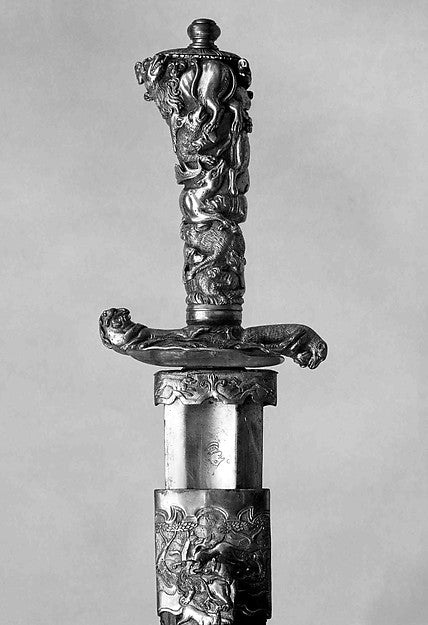 Hunting Sword with Scabbard early 18th cent,  Poster Print Wall Art
