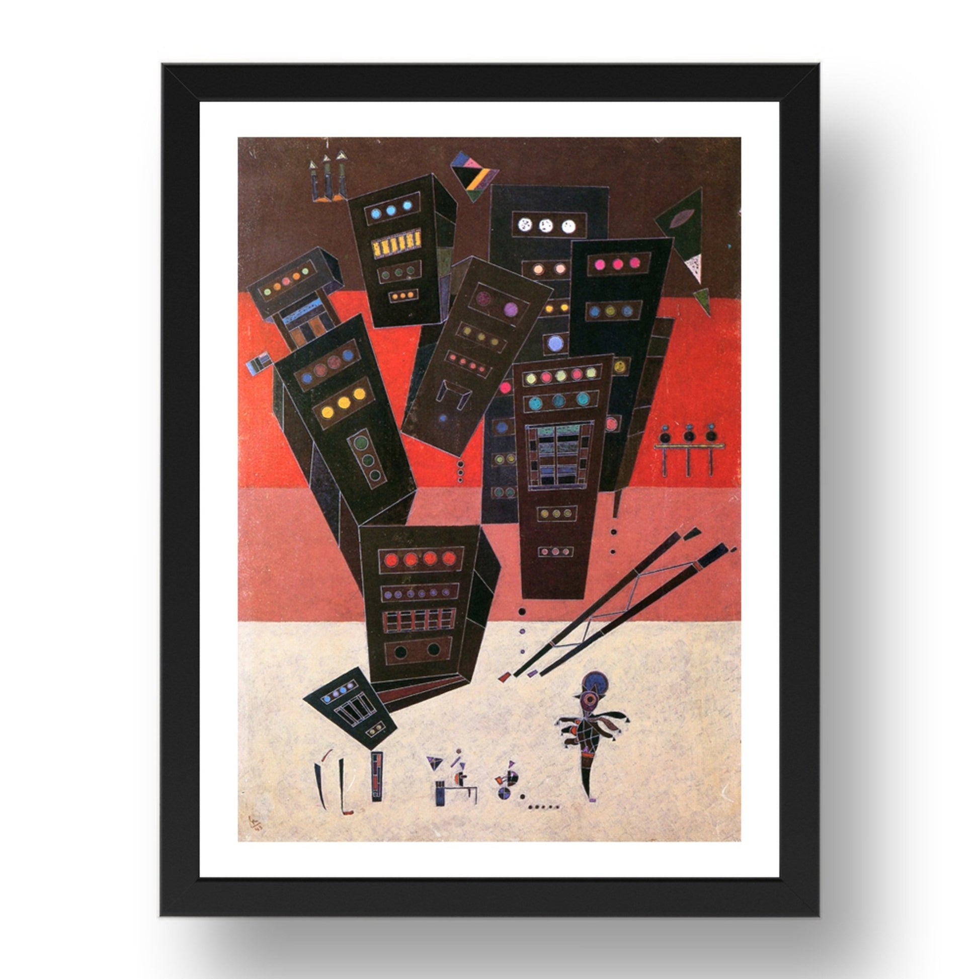 Shadows 1943 by Wassily Kandinsky, 17x13" Frame