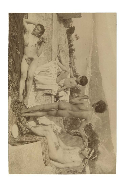 Sicilian Boys, historic photo by Wilhelm von Gloeden, 16x12"(A3) Poster