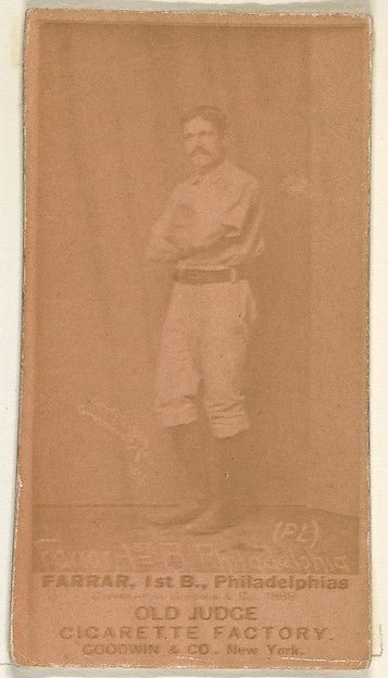 Sidney Douglas Farrar 1st Base Philadelphia from the Old Ju-16x12"(A3) Poster