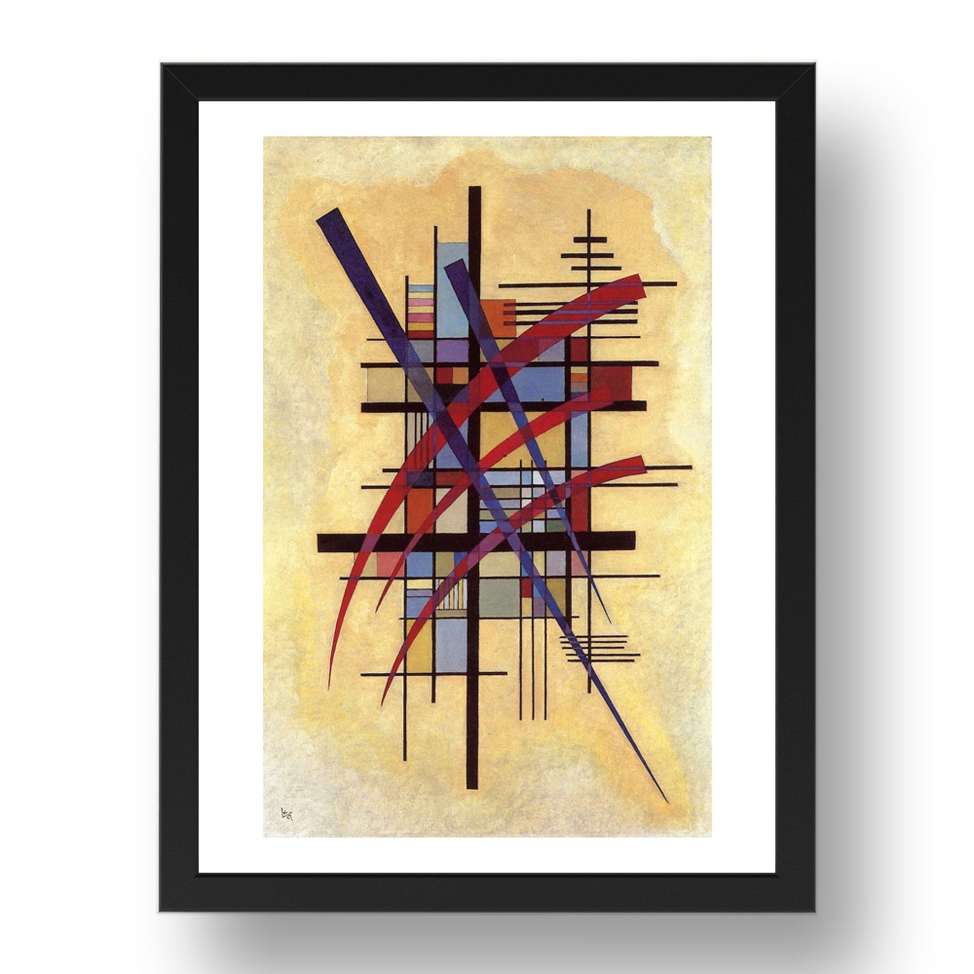 Sign with Accompaniment 1927 by Wassily Kandinsky, 17x13" Frame