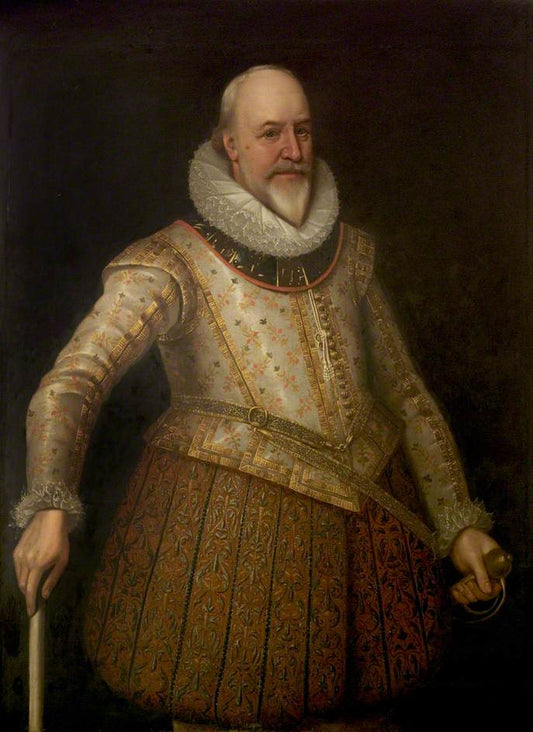 Sir George Carew, vintage artwork by Marcus Gheeraerts the Younger, A3 (16x12") Poster Print