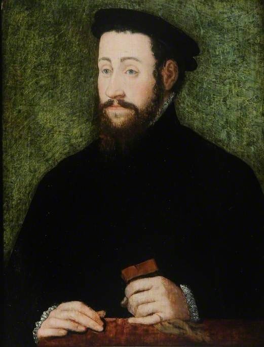 Sir John Cheke, vintage artwork by Attributed to Claude Corneille de Lyon, A3 (16x12") Poster Print
