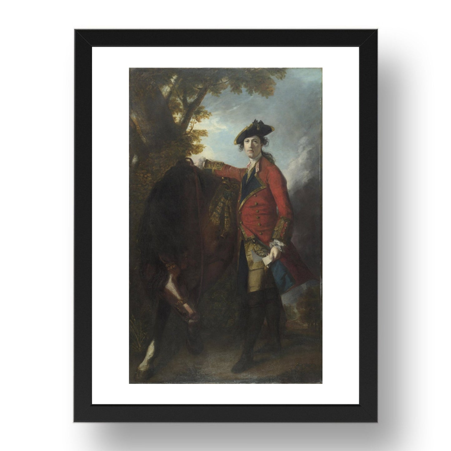 Sir Joshua Reynolds: Captain Robert Orme, Poster in 17x13"(A3) Frame