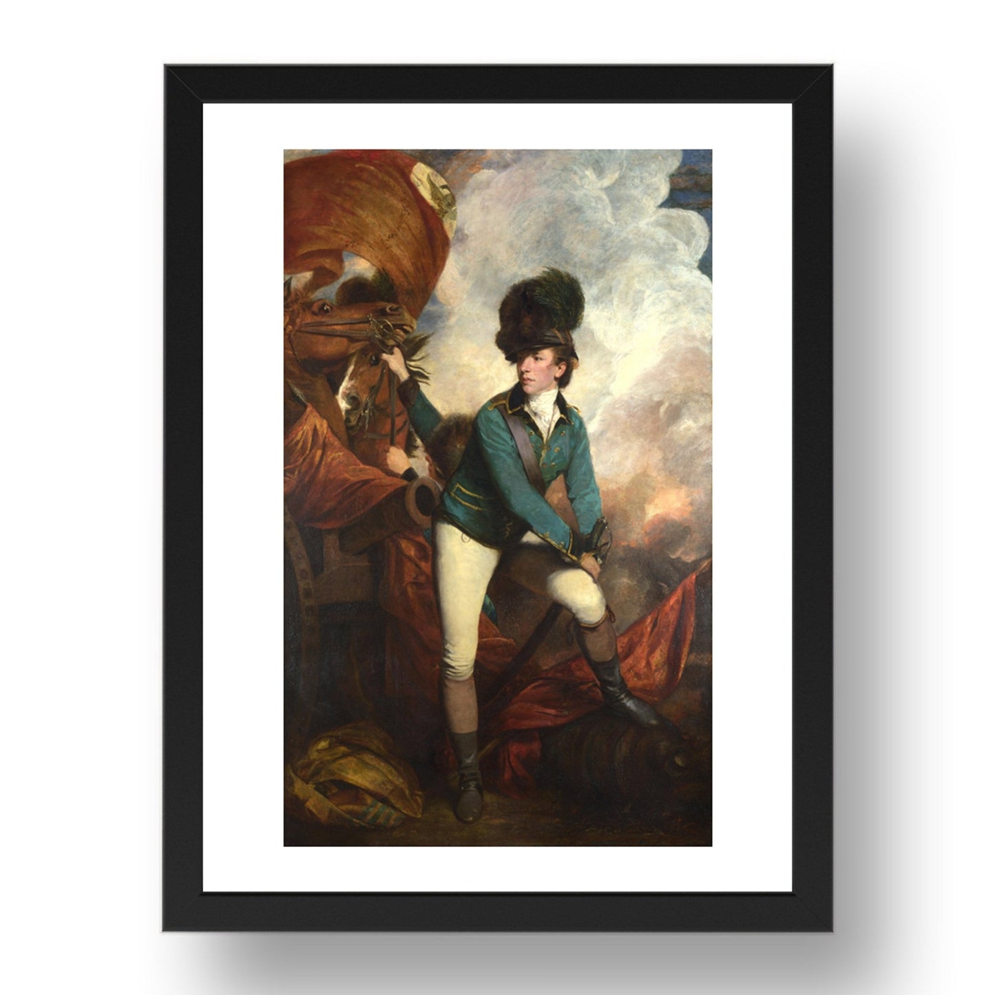 Sir Joshua Reynolds: Colonel Tarleton, Poster in 17x13"(A3) Frame