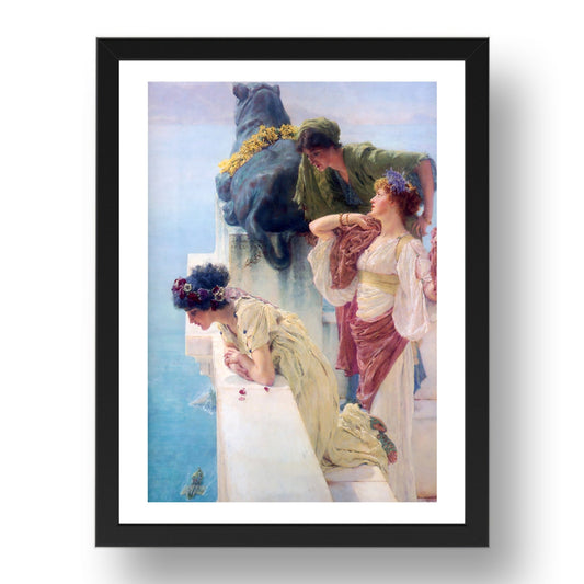 Sir Lawrence Alma Tadema A Coign of Vantage,  vintage art, A3 (16x12") Poster Print