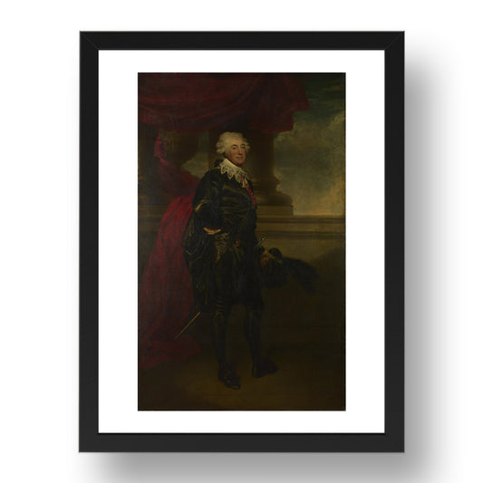 Sir Martin Archer Shee: Mr Lewis as the Marquis in 'The Midnight Hour', Poster in 17x13"(A3) Frame