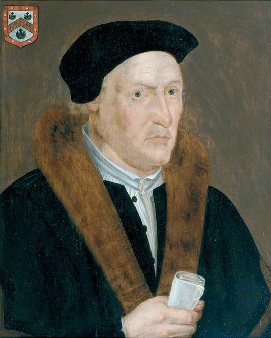 Sir Thomas Exmewe, Lord Mayor of London, vintage artwork by Attributed to John Bettes the Elder, A3 (16x12") Poster Print