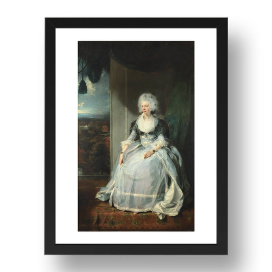 Sir Thomas Lawrence: Queen Charlotte, Poster in 17x13"(A3) Frame