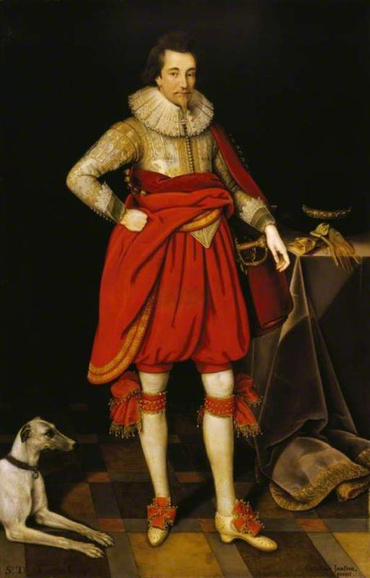 Sir Thomas Parker of Ratton, vintage artwork by Marcus Gheeraerts the Younger, A3 (16x12") Poster Print