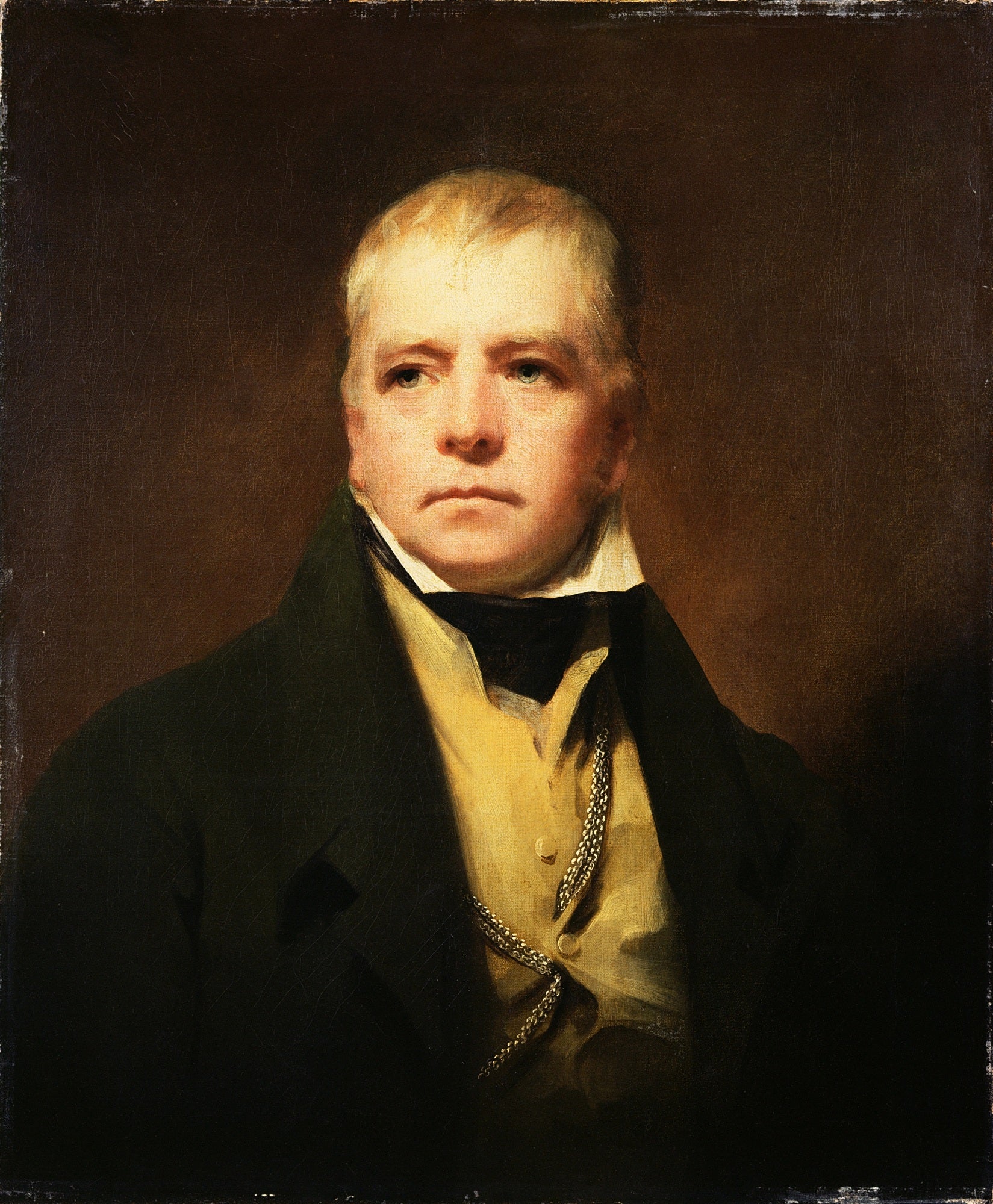 Sir Walter Scott by Sir Henry Raeburn, vintage art, modern poster print