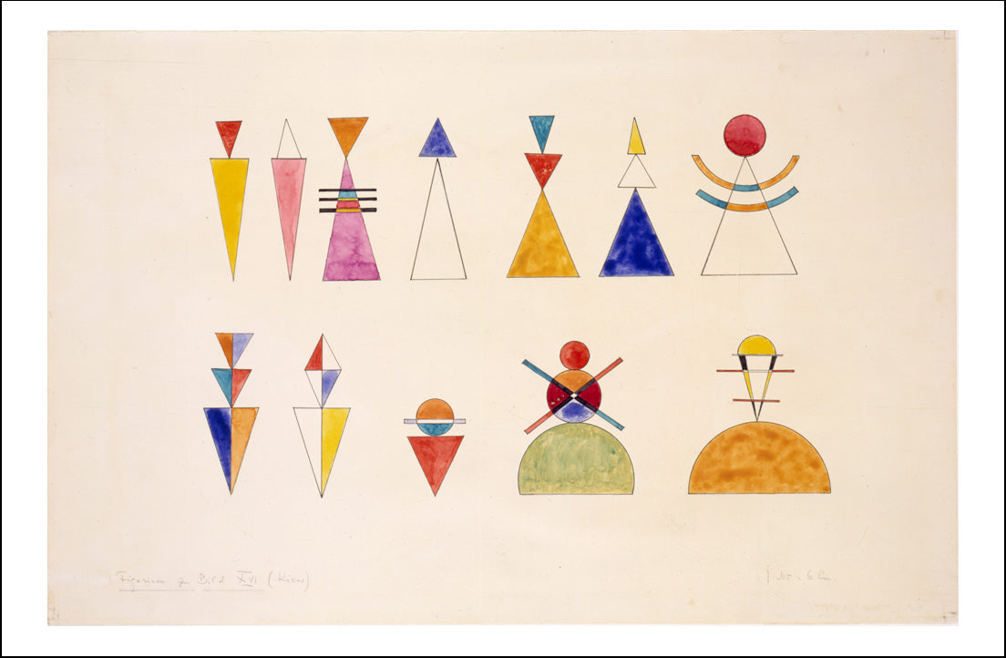 sketch-for-picture-xvi-the-great-gate-of-kiev by Wassily Kandinsky, 12x8"(A4) Poster Print