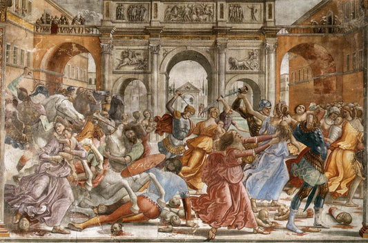 Slaughter of the Innocents, vintage artwork by Domenico Ghirlandaio, A3 (16x12") Poster Print
