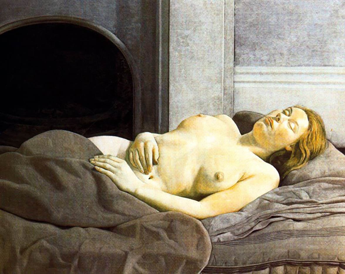 Sleeping Nude by Lucian Freud 16x12" (A3) Poster Print