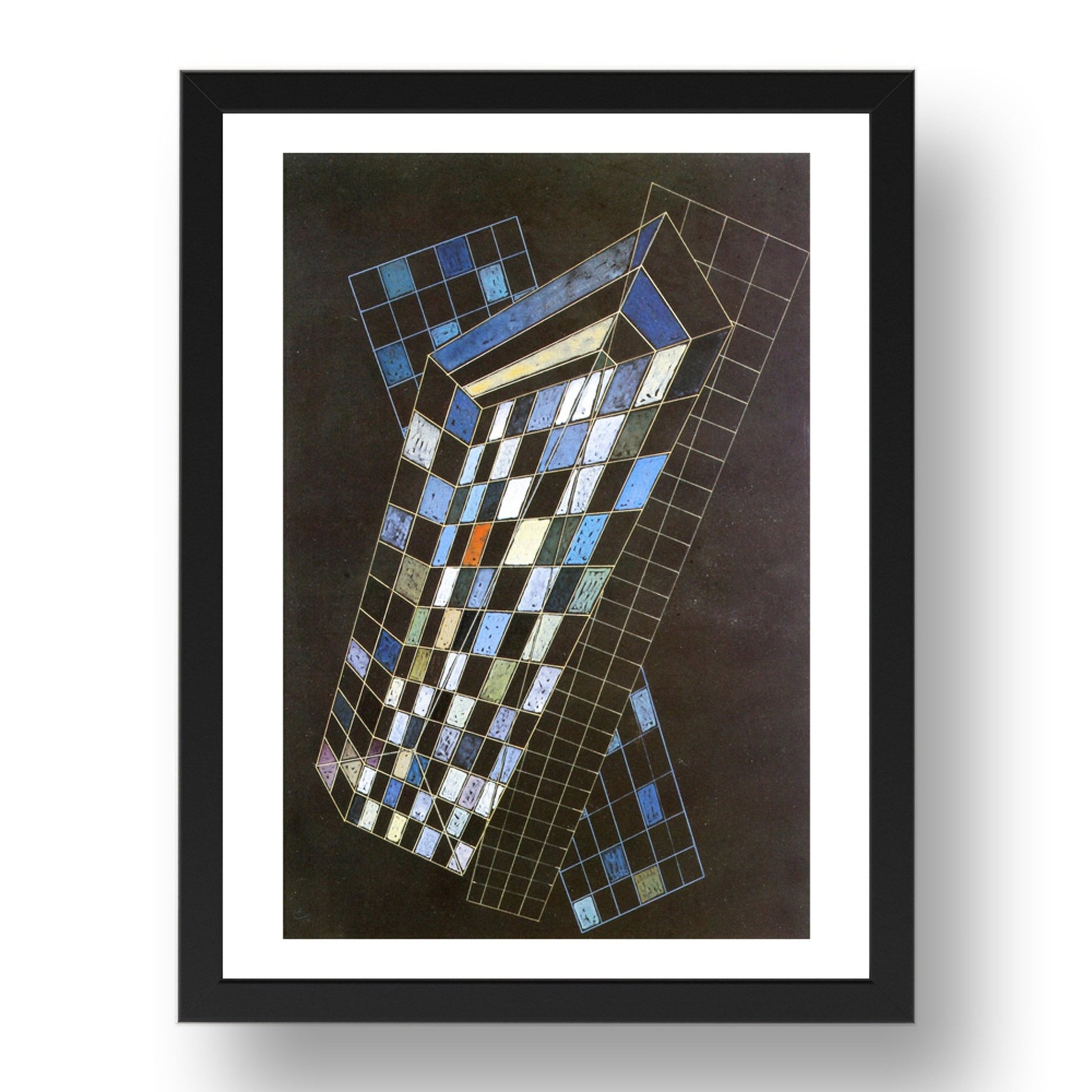 Small Planes 1936 by Wassily Kandinsky, 17x13" Frame