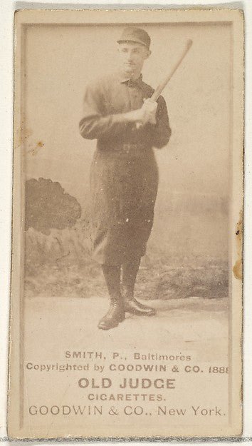 :Smith Pitcher Baltimore Orioles from the Old Judge series f-16x12"(A3) Poster