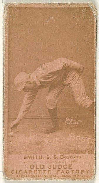 :Smith Shortstop Boston from the Old Judge series for Old Ju-16x12"(A3) Poster