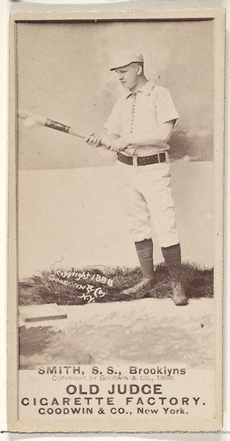 :Smith Shortstop Brooklyn Bridegrooms from the Old Judge ser-16x12"(A3) Poster