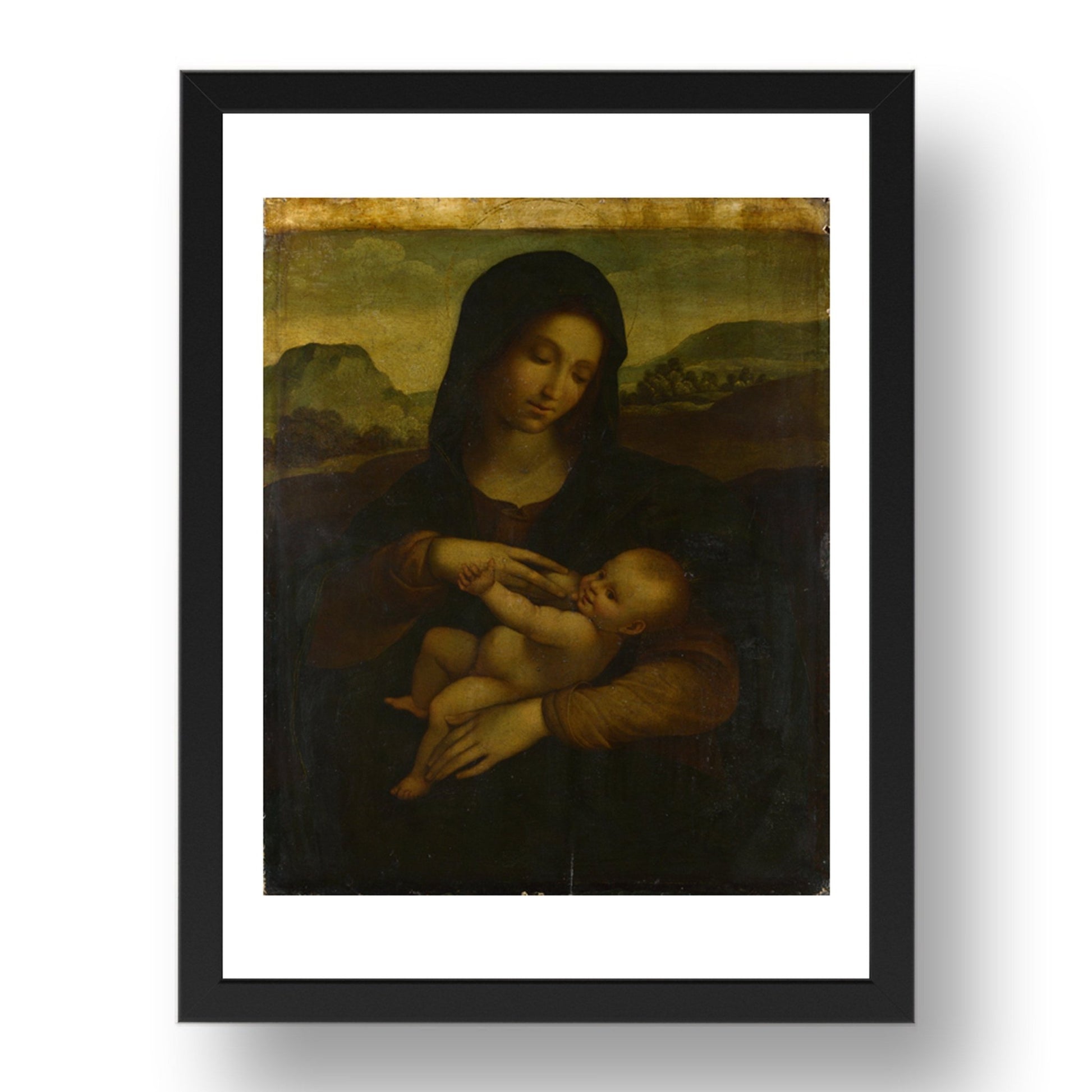 Sodoma: The Madonna and Child, Poster in 17x13"(A3) Frame
