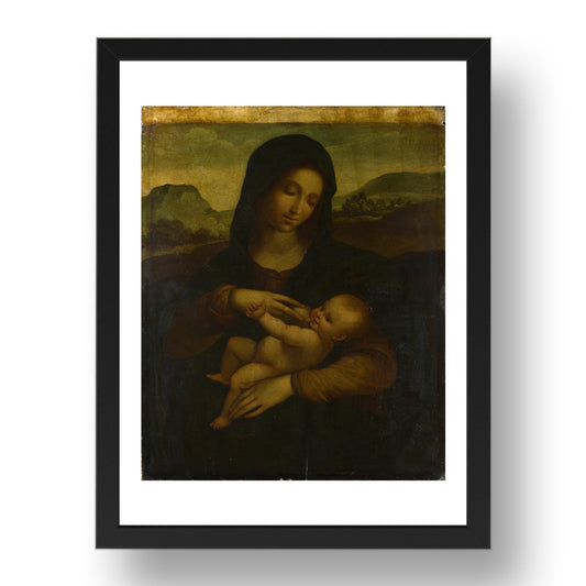 Sodoma: The Madonna and Child, Poster in 17x13"(A3) Frame