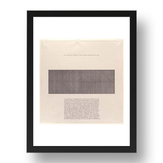 Sol LeWitt: Plan for Wall Drawing, modernist artwork, A3 Size Reproduction Poster Print in 17x13" Black Frame