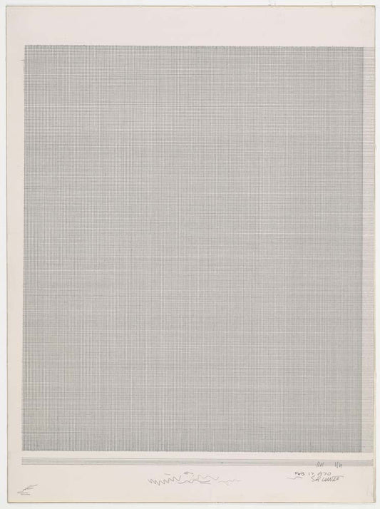 Sol LeWitt - Vertical and Horizontal Lines, vintage art, modern poster print