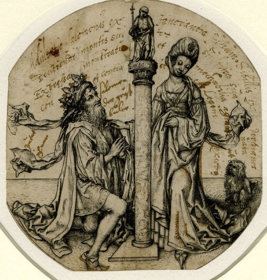 Solomon's idolatry;, vintage artwork by Master of the Housebook, A3 (16x12") Poster Print