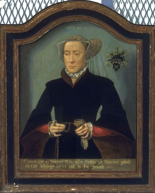 Sophia van Halveren, vintage artwork by Attributed to Bartholomäeus Bruyn the Younger, A3 (16x12") Poster Print