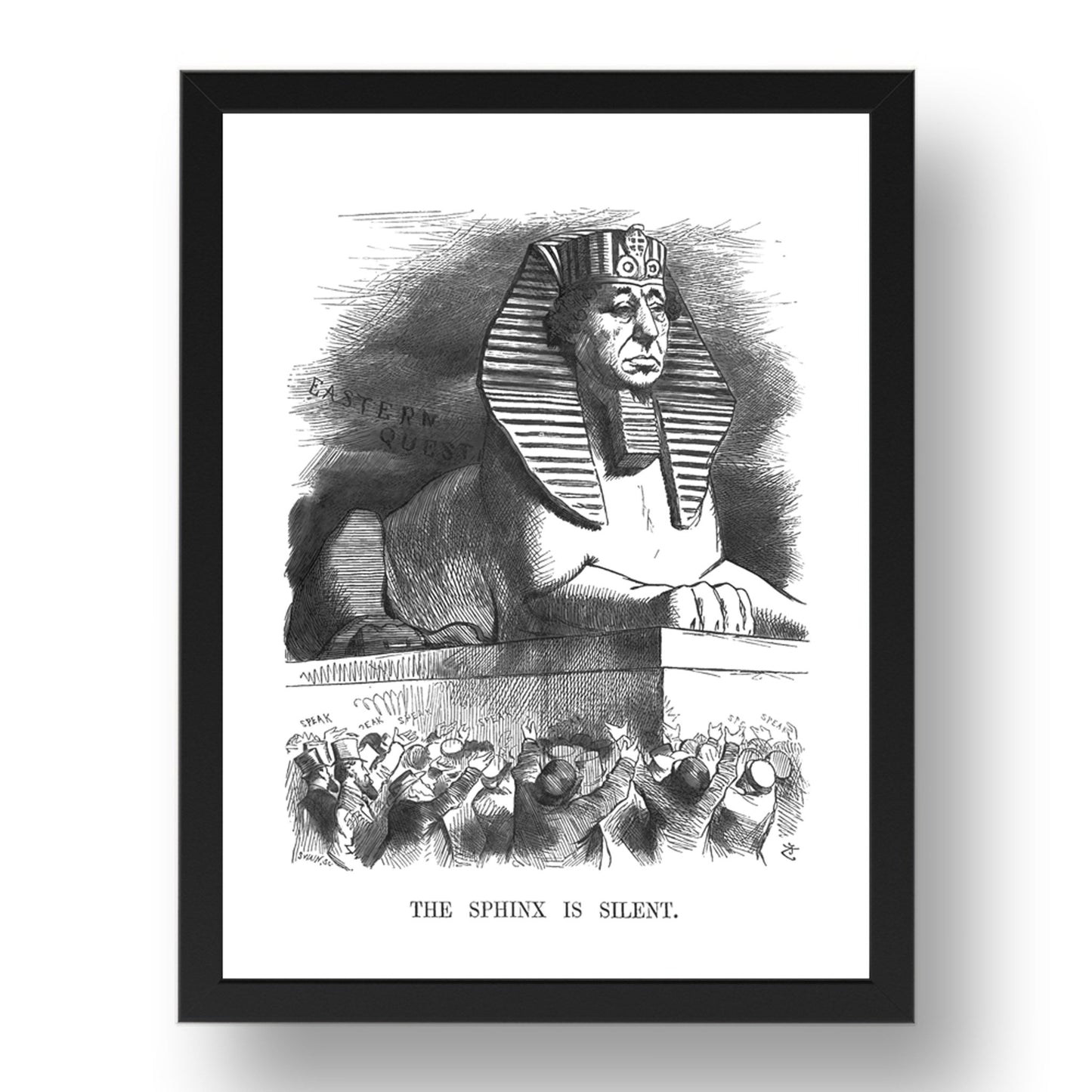 Sphinx, vintage historic poster in 17x13"(A3) Frame