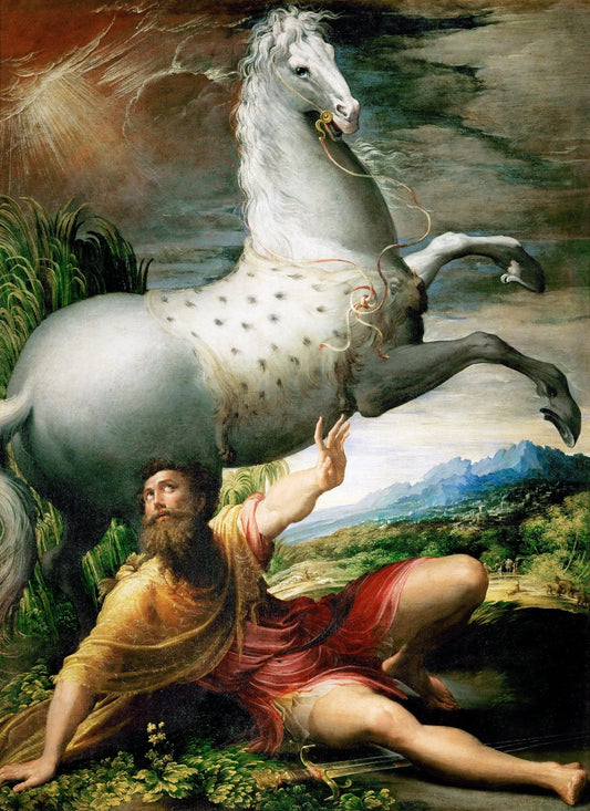 Spill of Saint Paul, vintage artwork by Parmigianino, A3 (16x12") Poster Print