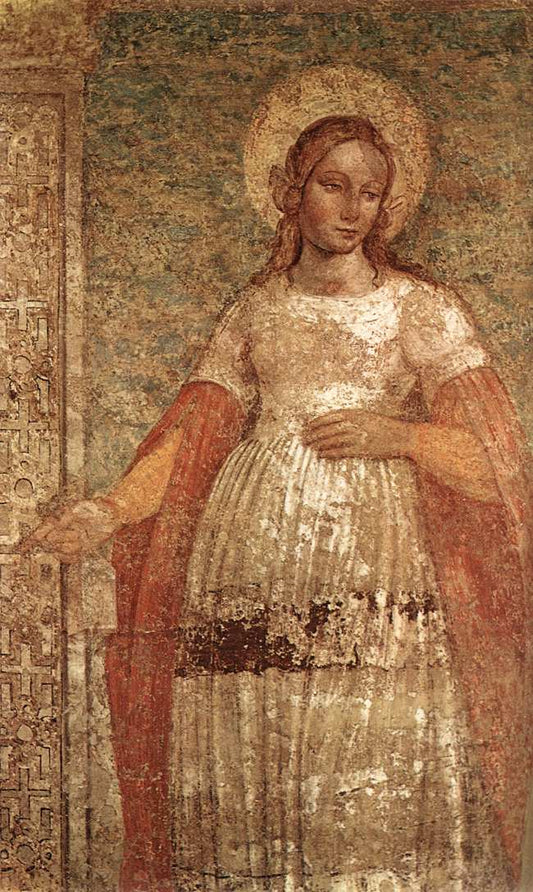 St Agnes, vintage artwork by Bergognone, A3 (16x12") Poster Print