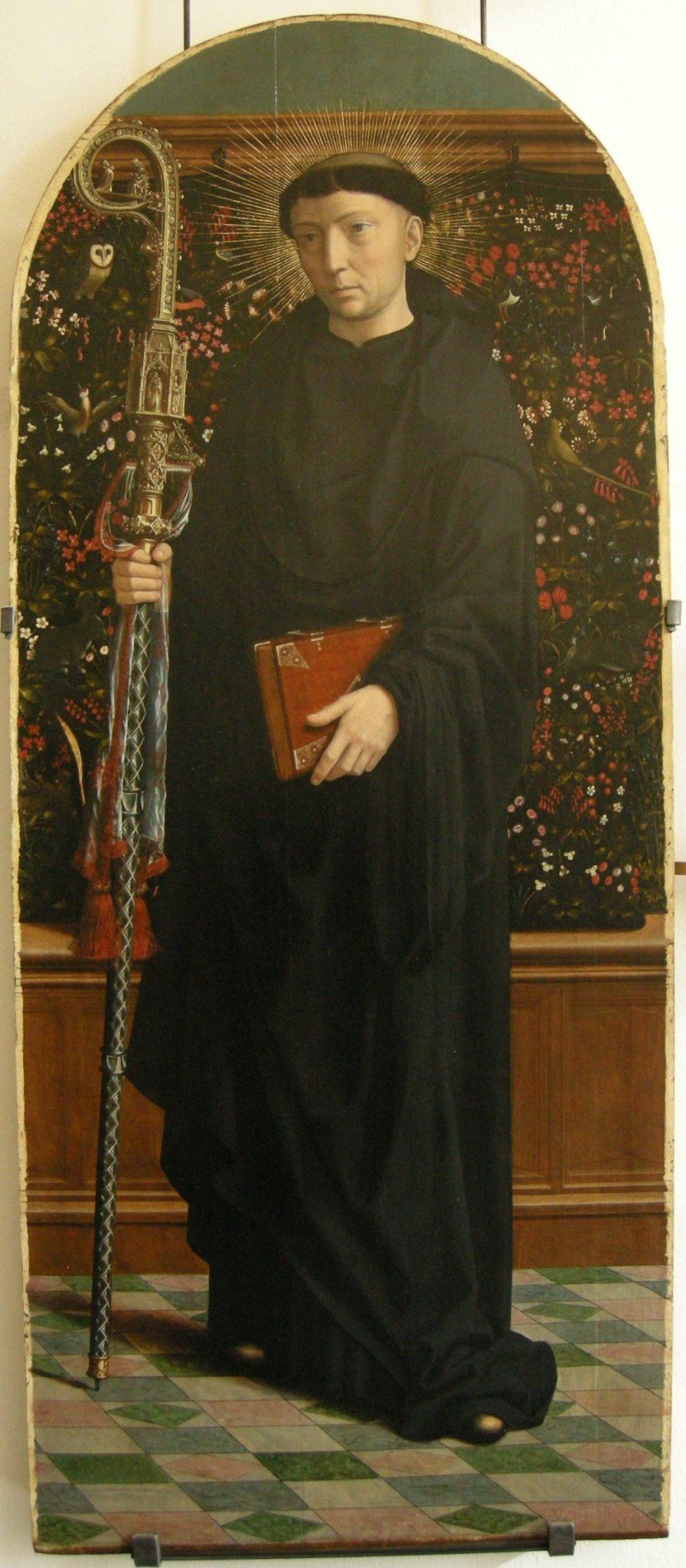 St. Benedict of Nursia, vintage artwork by Gheeraert (Gerard) David, A3 (16x12") Poster Print
