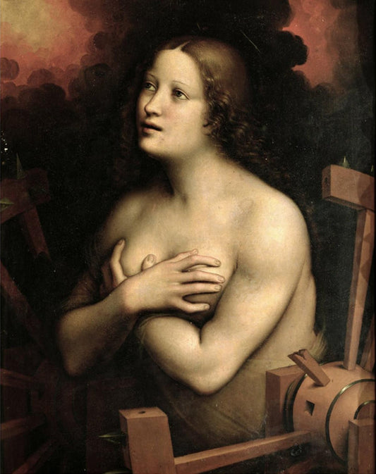 St. Catherine of Alexandria, vintage artwork by Giampietrino, A3 (16x12") Poster Print