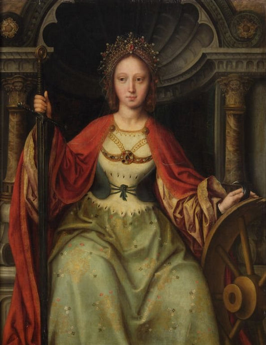 St. Catherine, vintage artwork by Quentin Massys, A3 (16x12") Poster Print