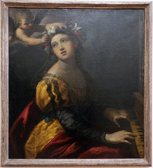 St. Cecilia, vintage artwork by Ippolito Scarsella, A3 (16x12") Poster Print