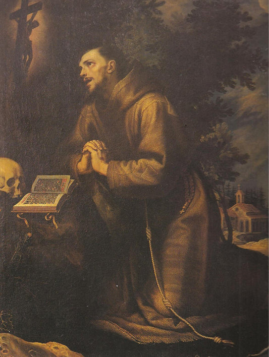 St. Francis, vintage artwork by Lodovico Cardi, A3 (16x12") Poster Print