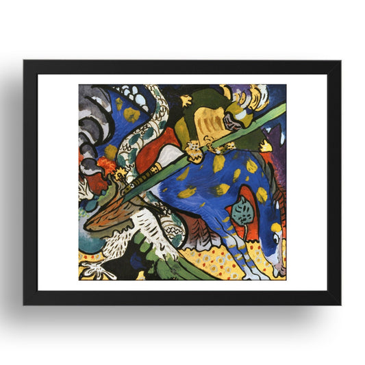 St. George I 1911 by Wassily Kandinsky, 17x13" Frame