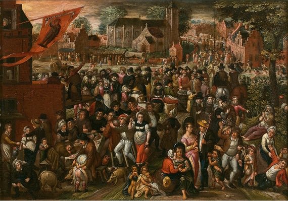 St. George’s Day, vintage artwork by Marten van Cleve the Elder, A3 (16x12") Poster Print