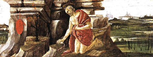St Jerome in Penitence (San Marco Altarpiece), vintage artwork by Sandro Botticelli, A3 (16x12") Poster Print
