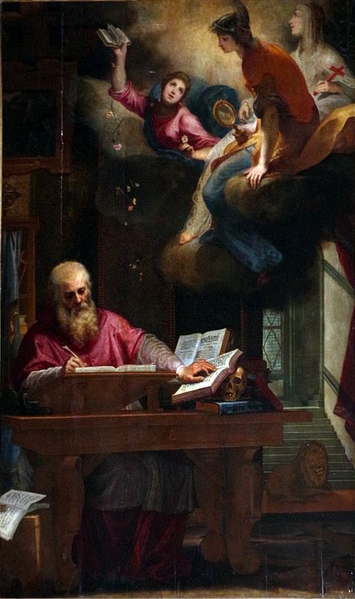 St. Jerome, vintage artwork by Lodovico Cardi, A3 (16x12") Poster Print