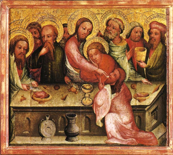 St John and the last Souper, vintage artwork by Master Bertram, A3 (16x12") Poster Print