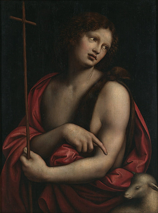 St. John the Baptist, vintage artwork by Giampietrino, A3 (16x12") Poster Print