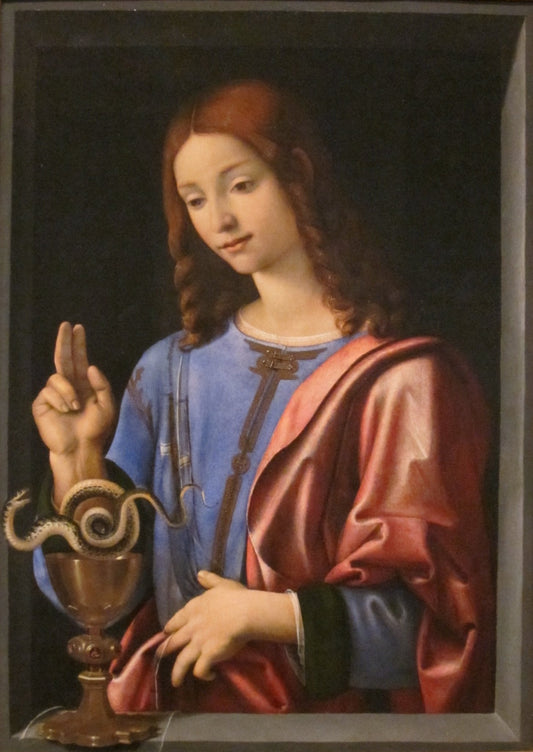 St. John the Evangelist, vintage artwork by Piero di Cosimo, A3 (16x12") Poster Print