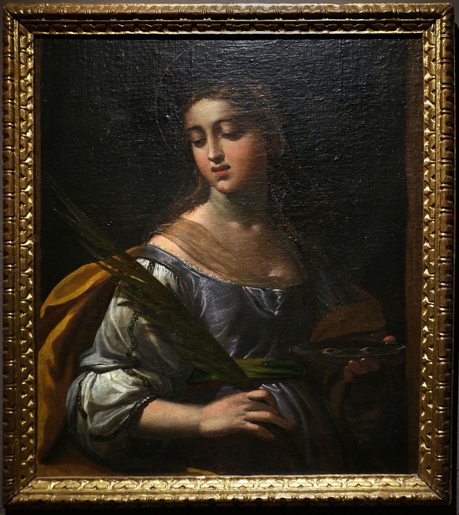 St. Lucia, vintage artwork by Ippolito Scarsella, A3 (16x12") Poster Print