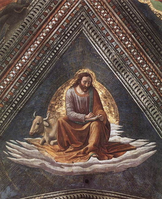 St Luke the Evangelist, vintage artwork by Domenico Ghirlandaio, A3 (16x12") Poster Print