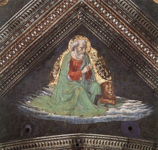 St Mark the Evangelist, vintage artwork by Domenico Ghirlandaio, A3 (16x12") Poster Print