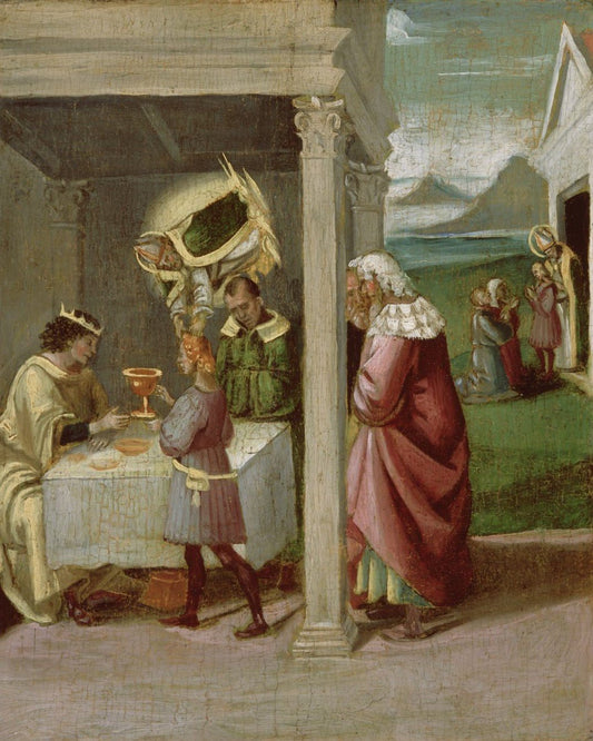 St. Nicholas Rescues Adeodatus, vintage artwork by Luca Signorelli, A3 (16x12") Poster Print