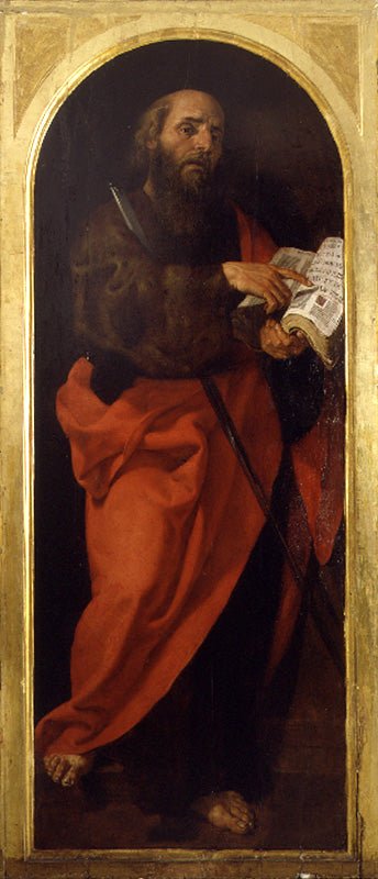St. Paul, vintage artwork by Francisco Ribalta, 12x8" (A4) Poster