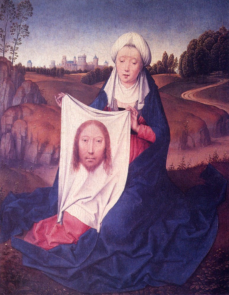 St. Veronica, vintage artwork by Hans Memling, A3 (16x12") Poster Print